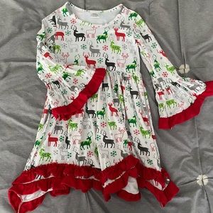Boutique girls holiday dress